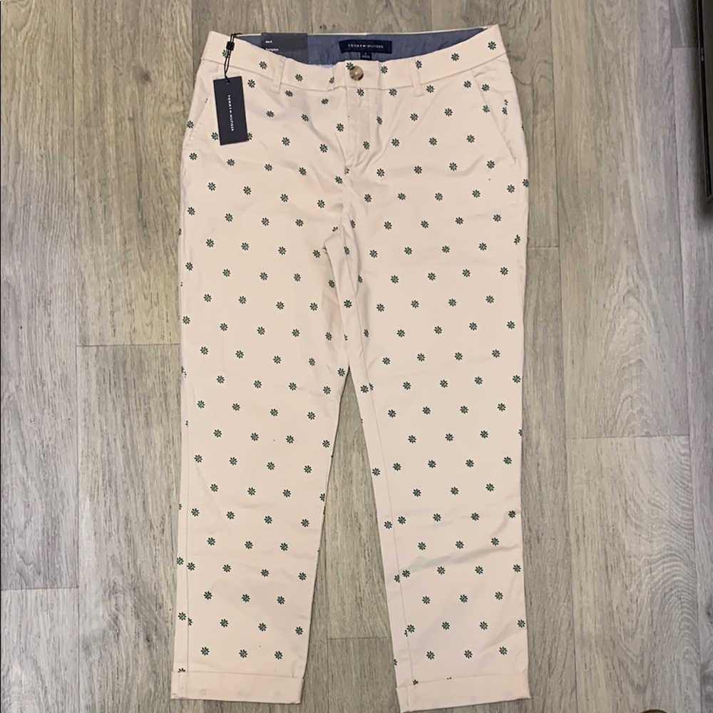 Tommy Hilfiger Cream Chinos Lightweight Cotton Blend